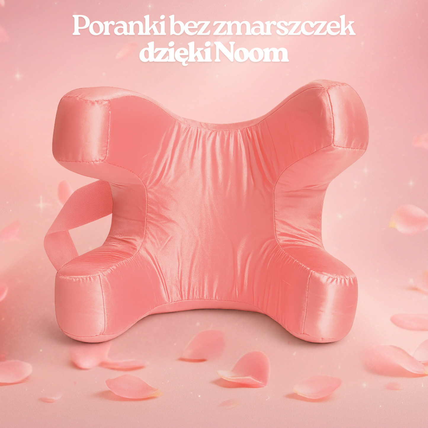 Poduszka Przeciwzmarszczkowa Noom z Satyną i Bawełną oraz pianką Memory