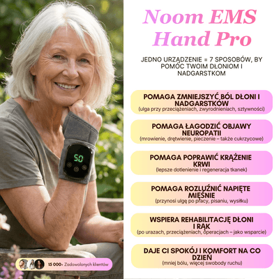 Masażer dłoni i nadgarsków Noom EMSHand Pro - Noom.pl
