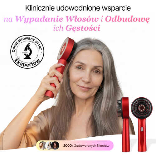 Masażer skóry włosów i głowy z technologią LED Noom™