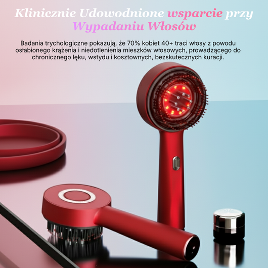 Masażer skóry włosów i głowy z technologią LED Noom™