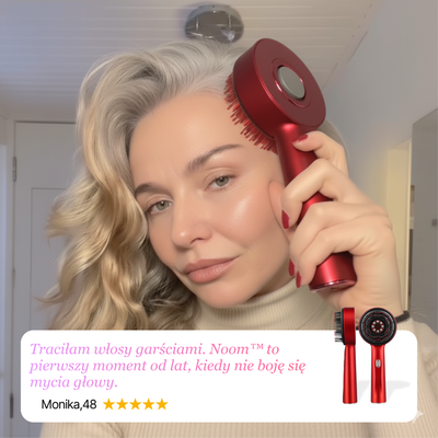 Masażer skóry włosów i głowy z technologią LED Noom™