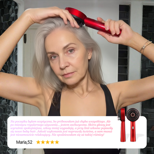 Masażer skóry włosów i głowy z technologią LED Noom™