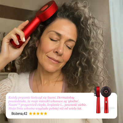 Masażer skóry włosów i głowy z technologią LED Noom™