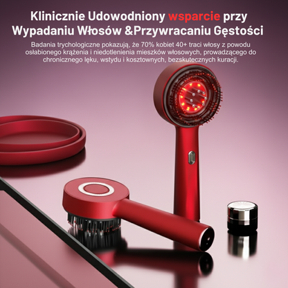 Masażer skóry włosów i głowy z technologią LED Noom™