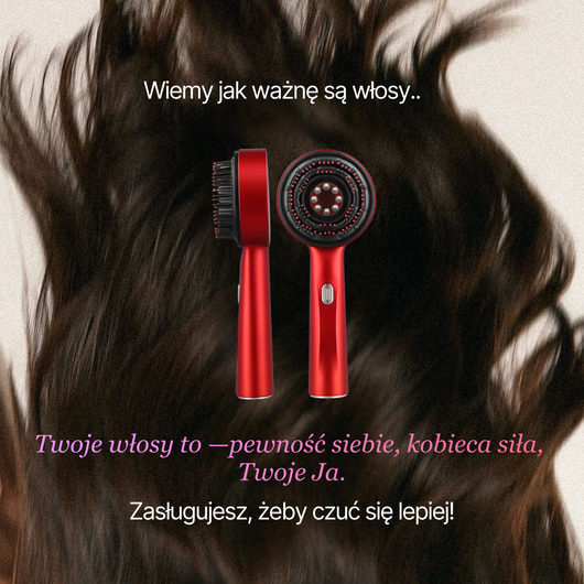 Masażer skóry włosów i głowy z technologią LED Noom™