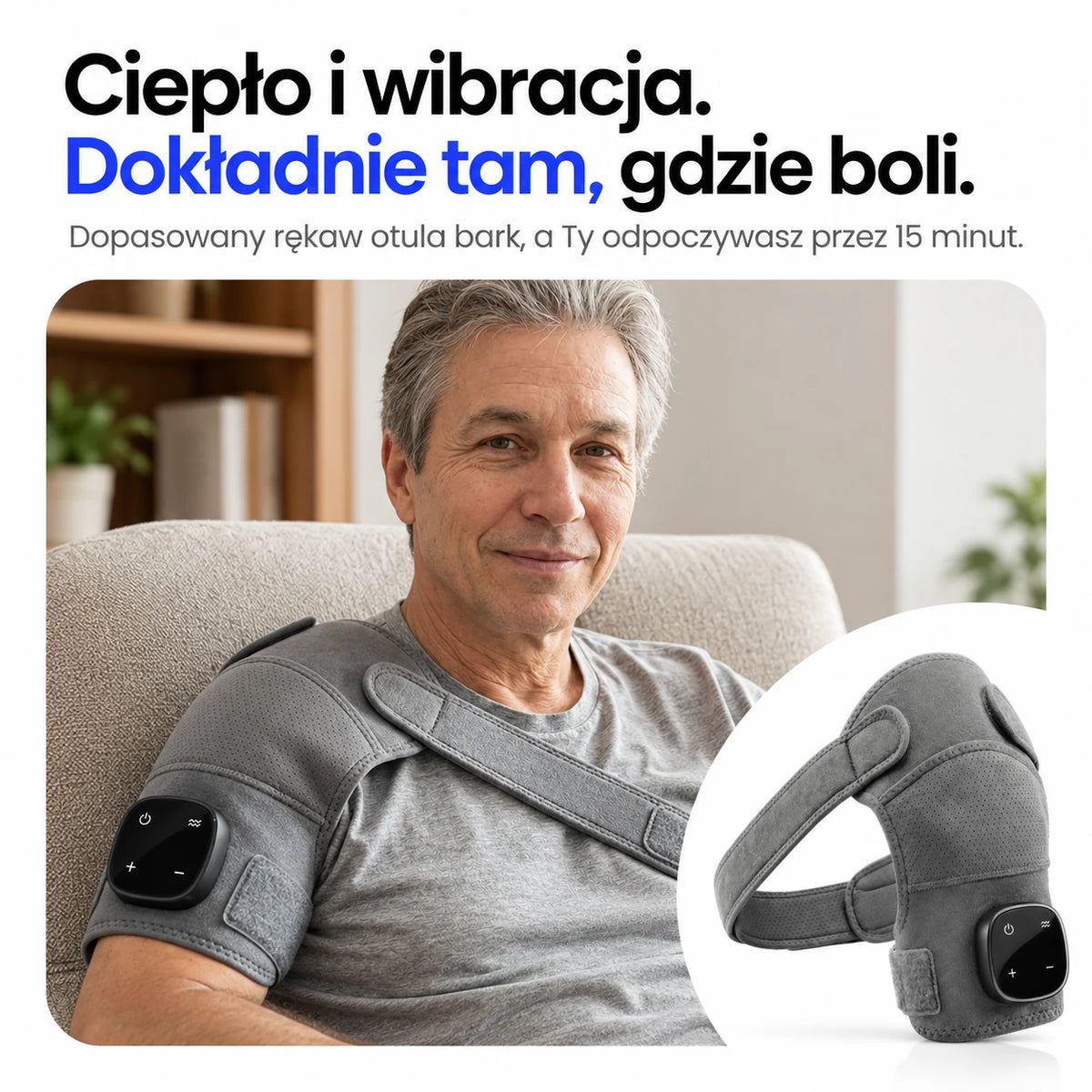 Noom Arm Pro na barku — ciepło i wibracja podczas 15-minutowej sesji