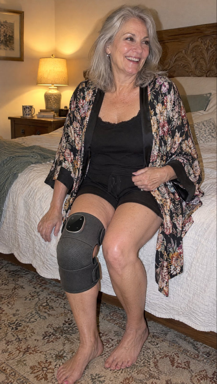 Customer using Knee Pro at home