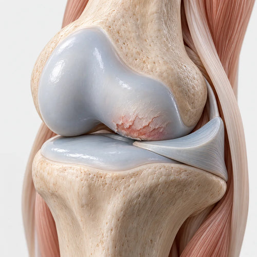 Knee cartilage illustration