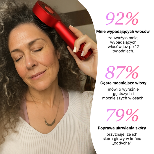 Masażer skóry włosów i głowy z technologią LED Noom™